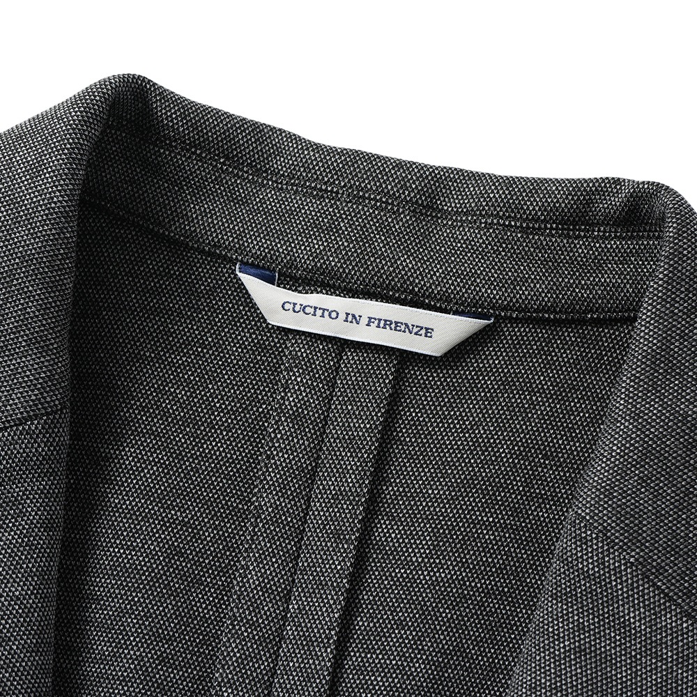 giab's ARCHIVIO ジャブスアルキヴィオ STROZZI/L A5743 ストロッツィ ピケジャージー 2B ジャケット C.GRAY