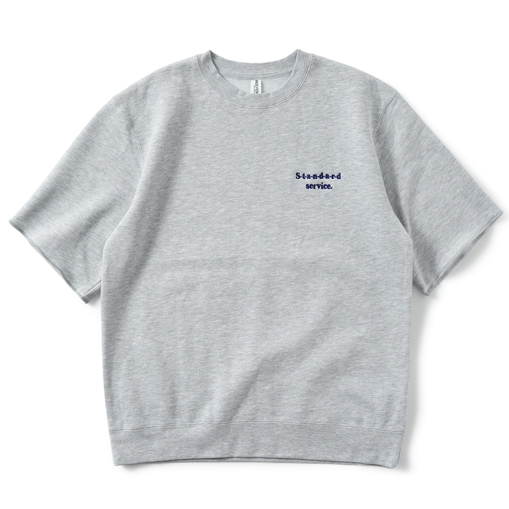 HIGH! STANDARD ハイ!スタンダード 13 STANDARD SERVICE 8.5oz クルー ショートスリーブスウェット 1015267 GREY