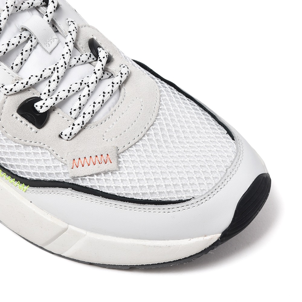 VOILE BLANCHE ボイルブランシェ CLUB 01 スエード・ポリエステル・ナイロン スニーカー WHITE・ORANGE