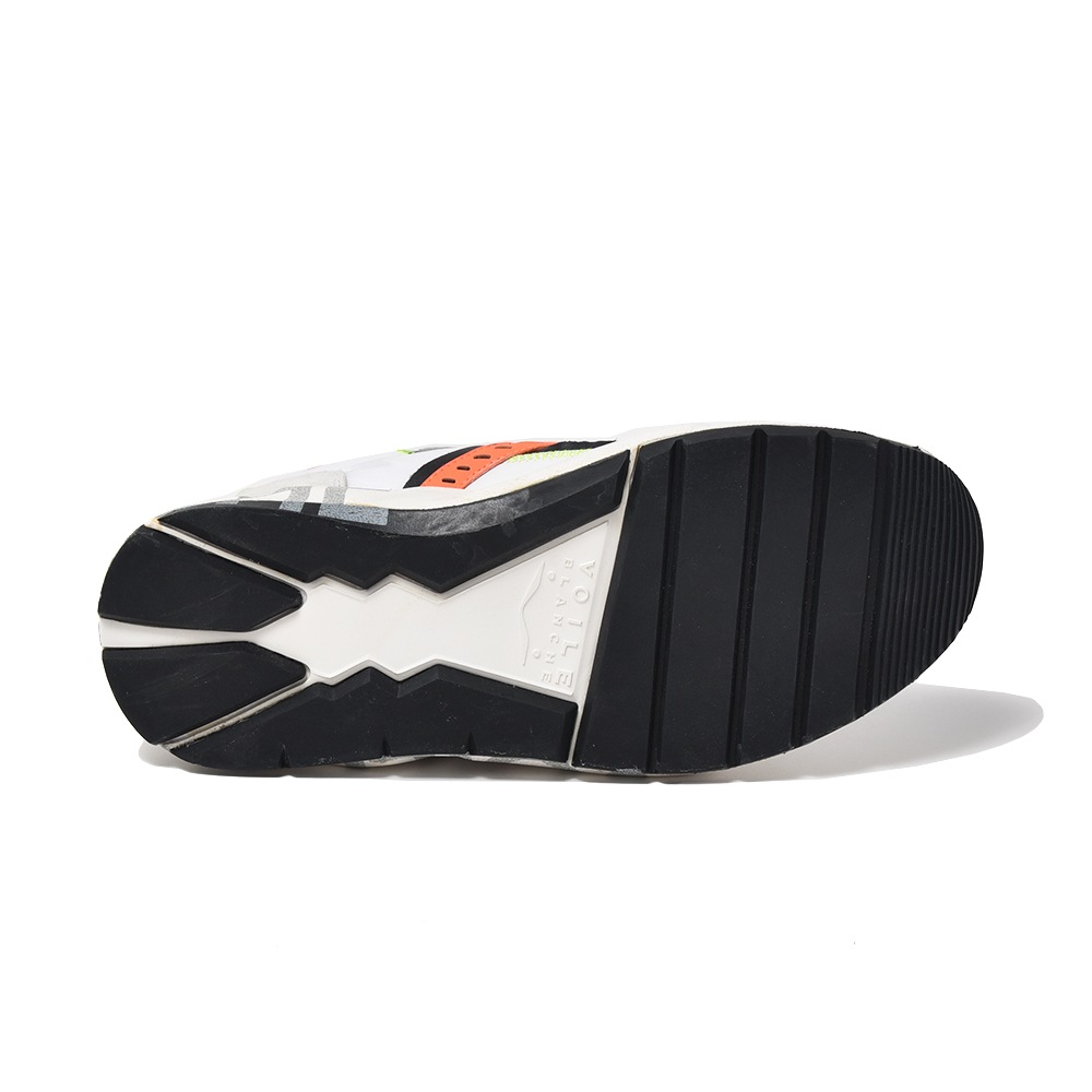 VOILE BLANCHE ボイルブランシェ CLUB 01 スエード・ポリエステル・ナイロン スニーカー WHITE・ORANGE