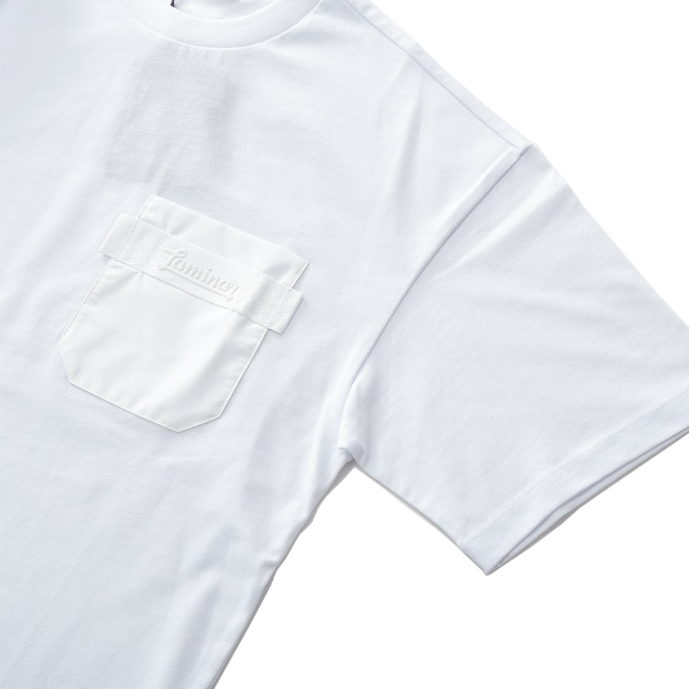 HERNO Laminar ヘルノ ラミナー コンパクトジャージ ポケット ショートスリーブ Tシャツ WHITE