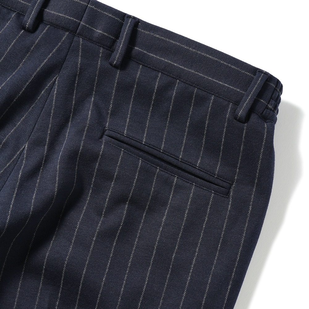 giab's ARCHIVIO ジャブスアルキヴィオ MASACCIO/M1 A5738 マサッチョ チョークストライプジャージー ドローコードパンツ NAVY