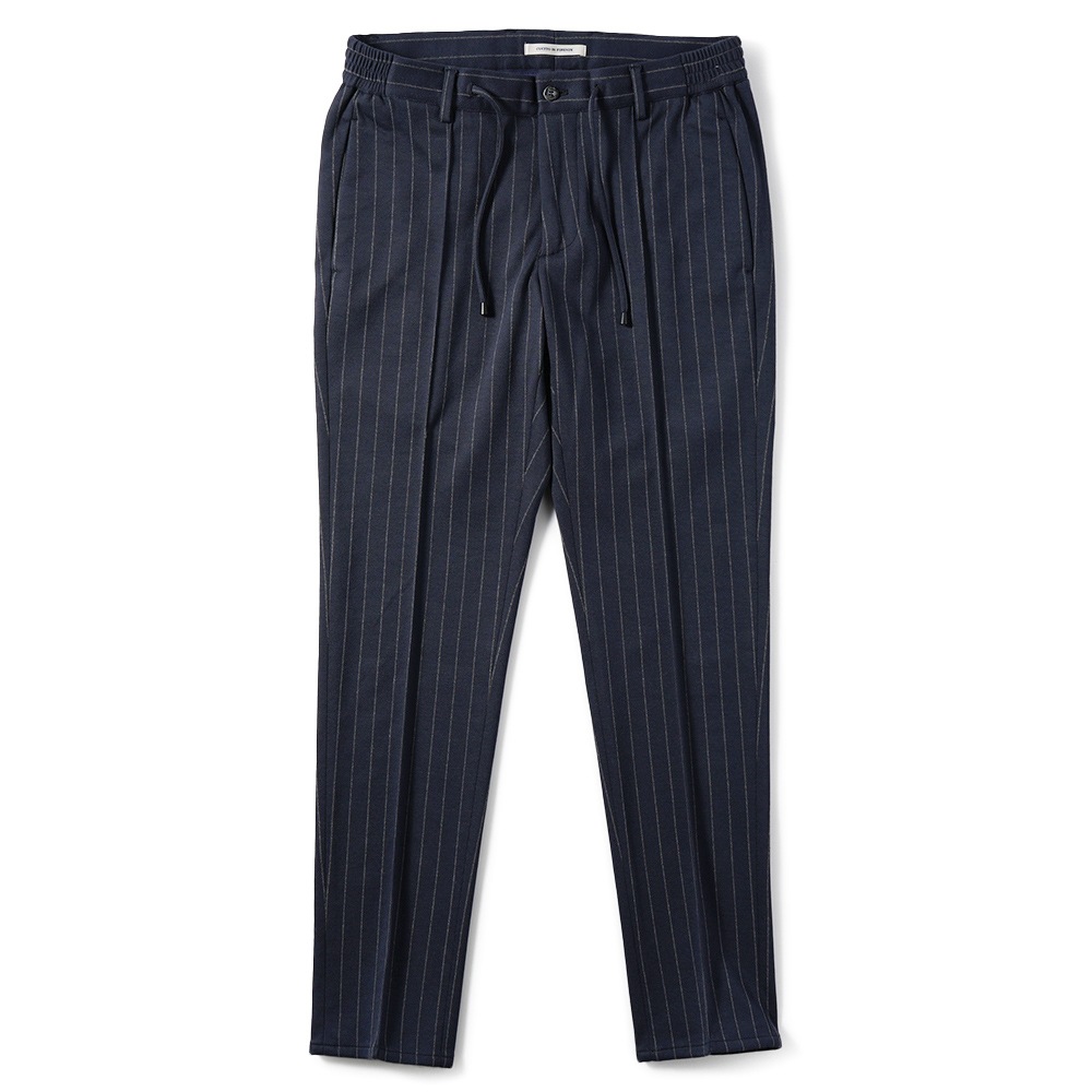 giab's ARCHIVIO ジャブスアルキヴィオ MASACCIO/M1 A5738 マサッチョ チョークストライプジャージー ドローコードパンツ NAVY