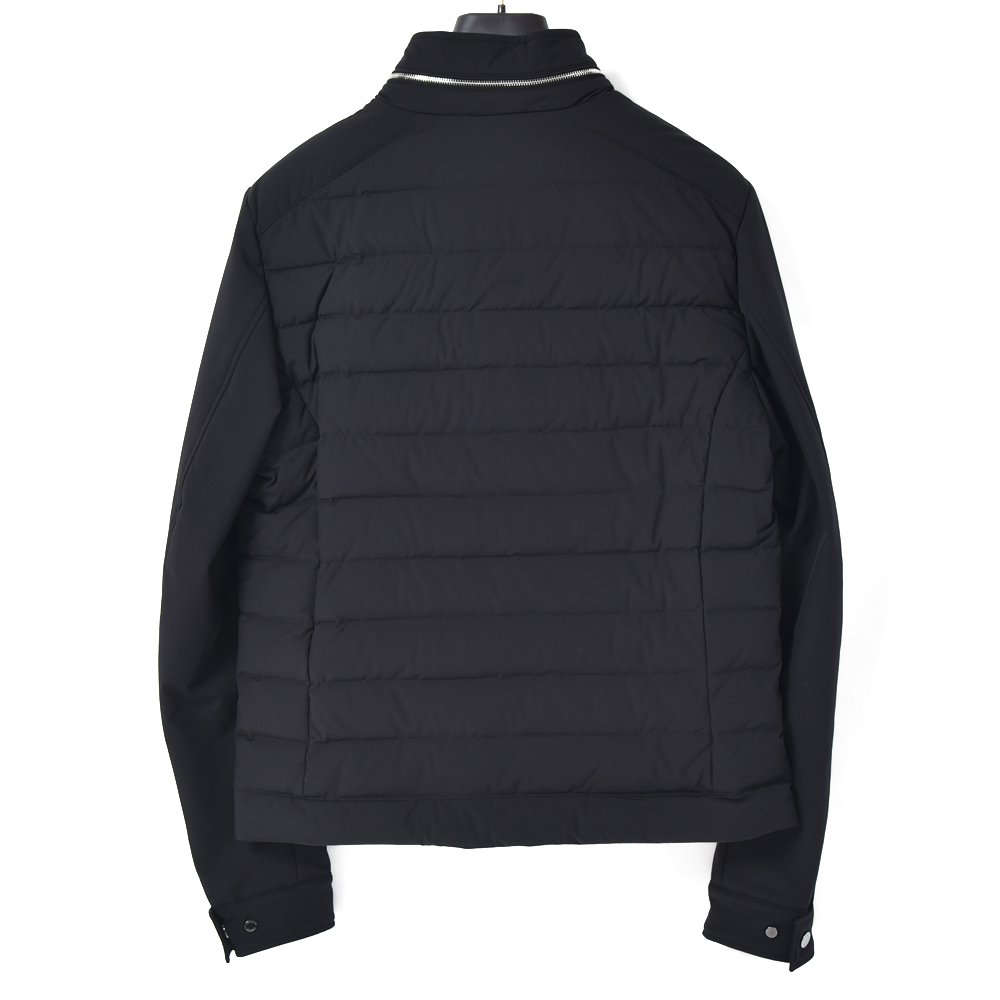 MOORER ムーレー FILIPPO-KN ストレッチナイロンライダースライトダウンジャケット BLACK