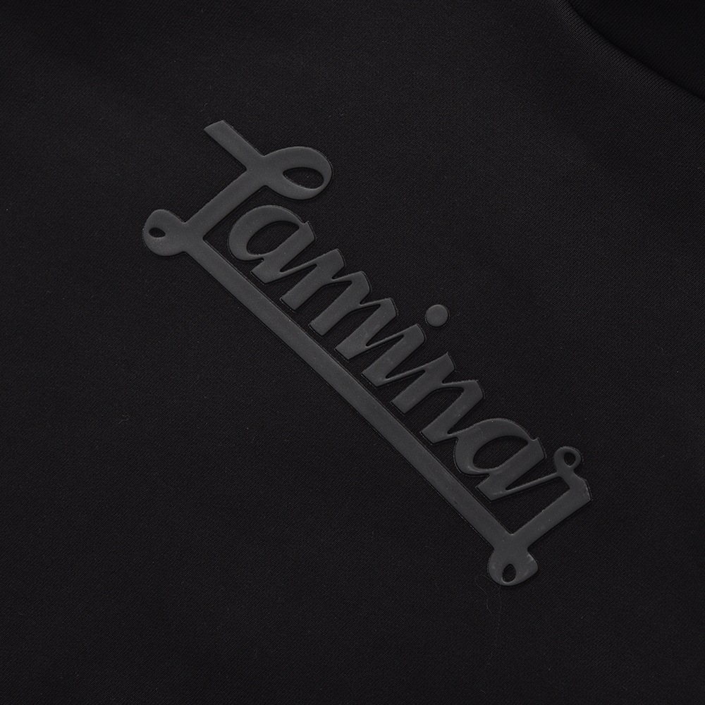 HERNO Laminar ヘルノ ラミナー JG008UL-50017 エンボス ロゴ スウェット プルオーバーパーカ BLACK