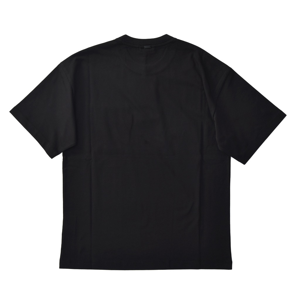 HERNO Laminar ヘルノ ラミナー コンパクトジャージ ポケット ショートスリーブ Tシャツ BLACK