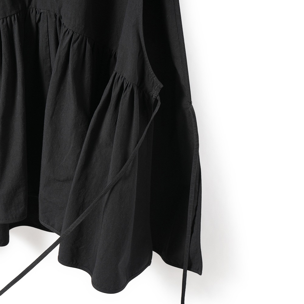 PROTAGONISTA プロタゴニスタ ノースリーブ ギャザーブラウス  PNT-BL-10A BLACK