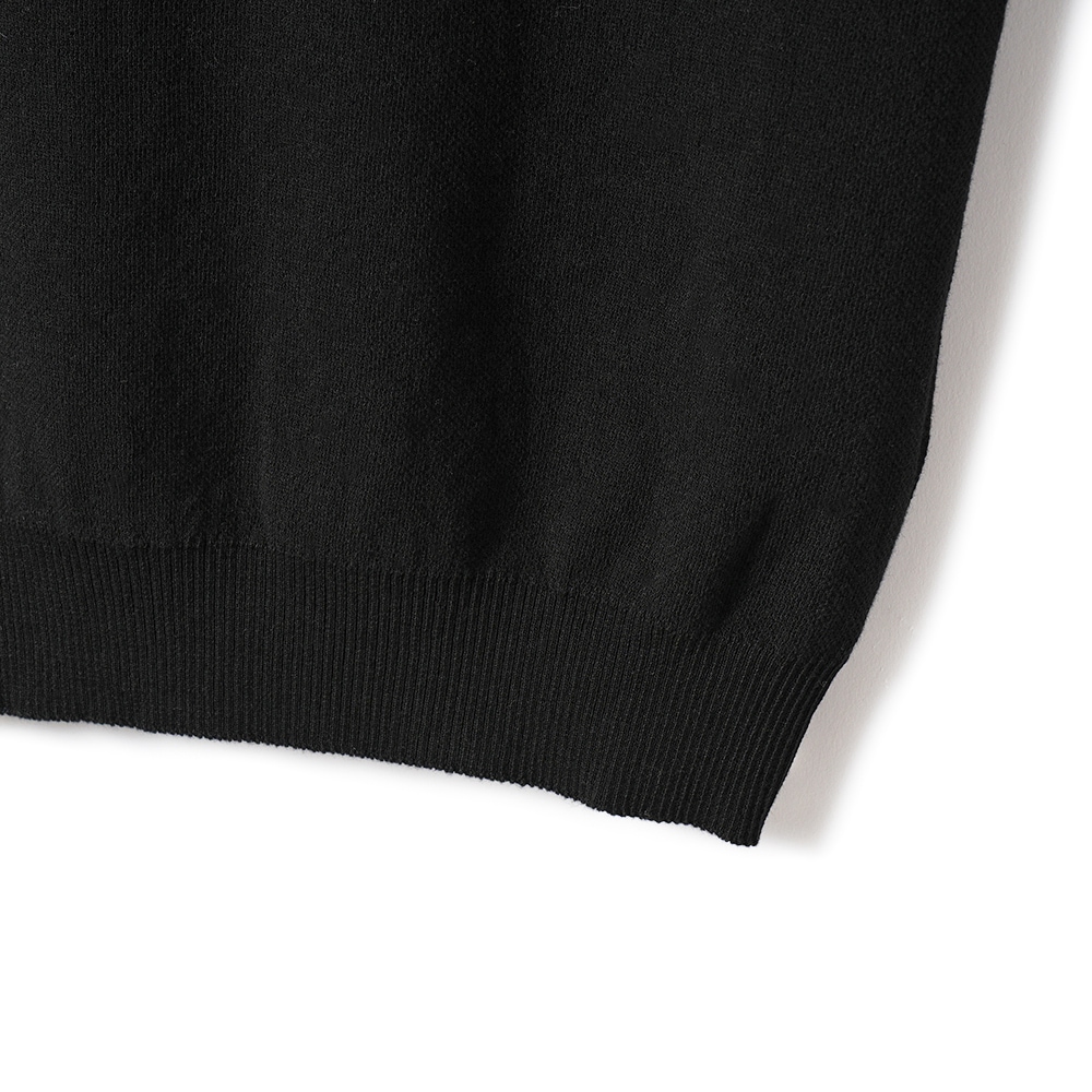 GICIPI ジチピ 2417P OPALE Nido D'Ape オパーレ ニド・ダーペ  蜂の巣編み ノースリーブ ニットソー BLACK