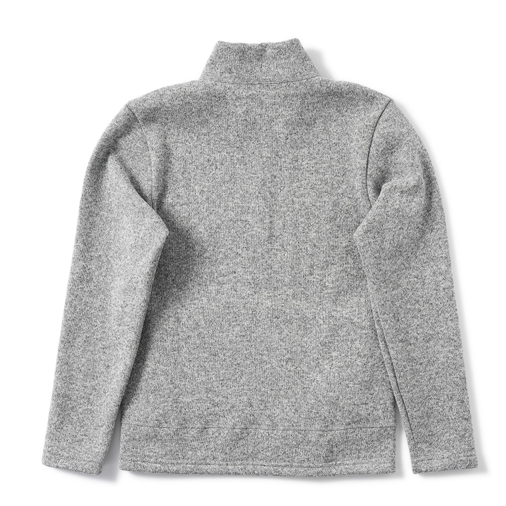 POUTNIK THE URBAN TRAVELER BY TILAK ポートニック ティラック Monk Zip Sweater  モンクジップセーター LIGHT GRAY MELANGE