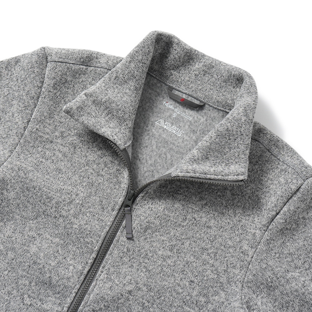 POUTNIK THE URBAN TRAVELER BY TILAK ポートニック ティラック Monk Zip Sweater  モンクジップセーター LIGHT GRAY MELANGE