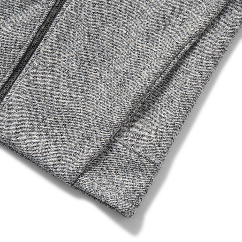 POUTNIK THE URBAN TRAVELER BY TILAK ポートニック ティラック Monk Zip Sweater  モンクジップセーター LIGHT GRAY MELANGE