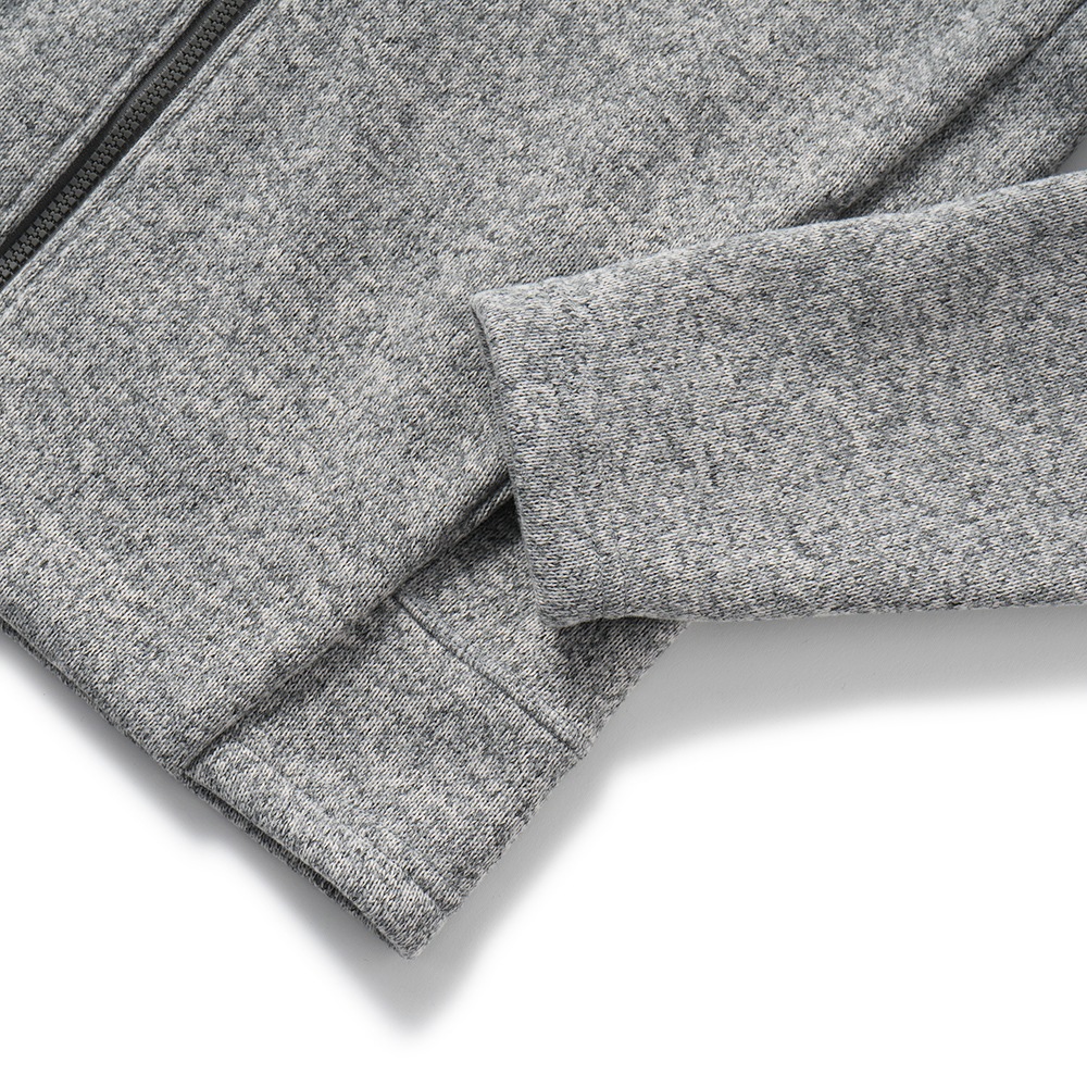 POUTNIK THE URBAN TRAVELER BY TILAK ポートニック ティラック Monk Zip Sweater  モンクジップセーター LIGHT GRAY MELANGE