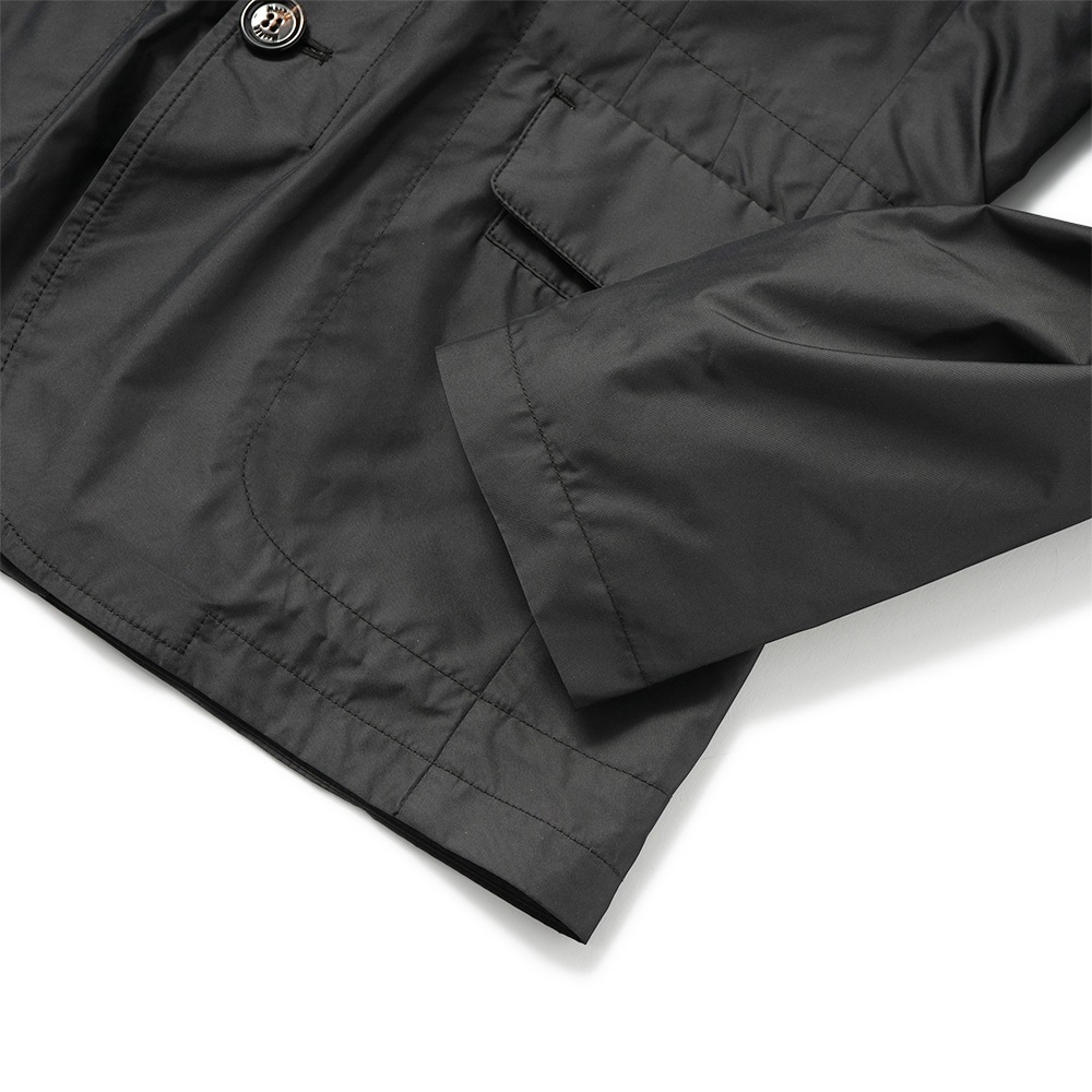 MOORER ムーレー GHIBERTI-KM ギベルティ ポリエステル 3Bジャケット ブルゾン D.GRAY