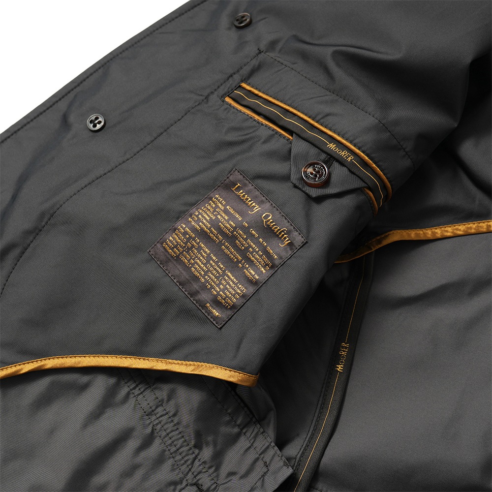 MOORER ムーレー GHIBERTI-KM ギベルティ ポリエステル 3Bジャケット ブルゾン D.GRAY