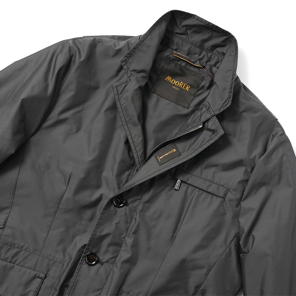MOORER ムーレー GHIBERTI-KM ギベルティ ポリエステル 3Bジャケット ブルゾン D.GRAY