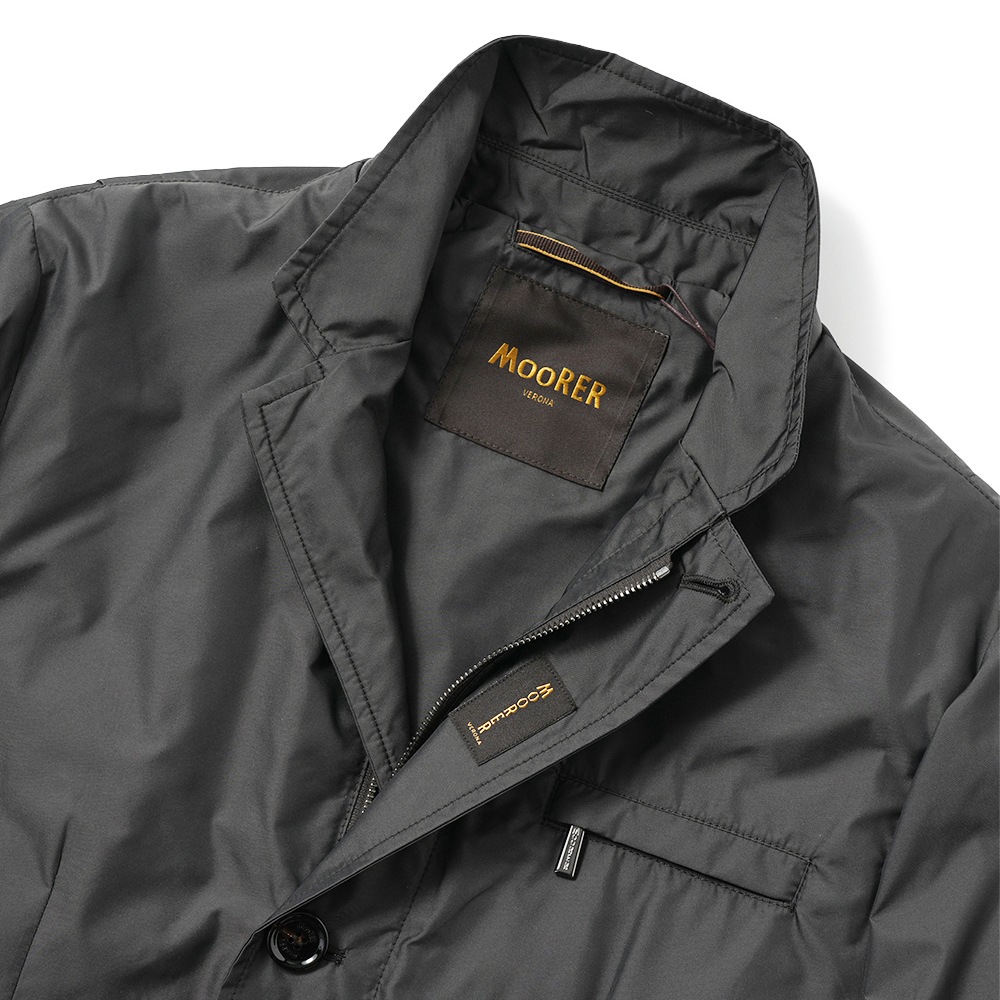 MOORER ムーレー GHIBERTI-KM ギベルティ ポリエステル 3Bジャケット ブルゾン D.GRAY
