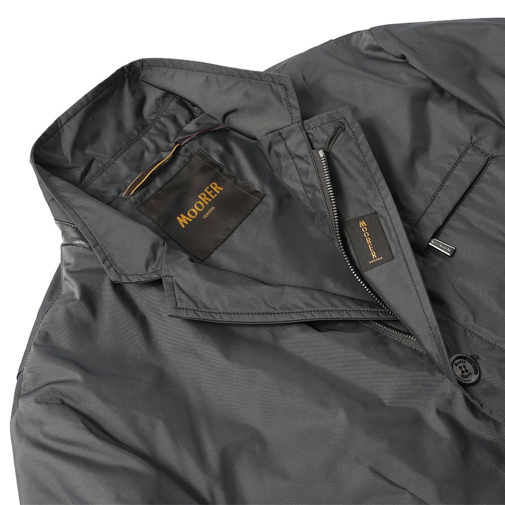 MOORER ムーレー GHIBERTI-KM ギベルティ ポリエステル 3Bジャケット ブルゾン D.GRAY
