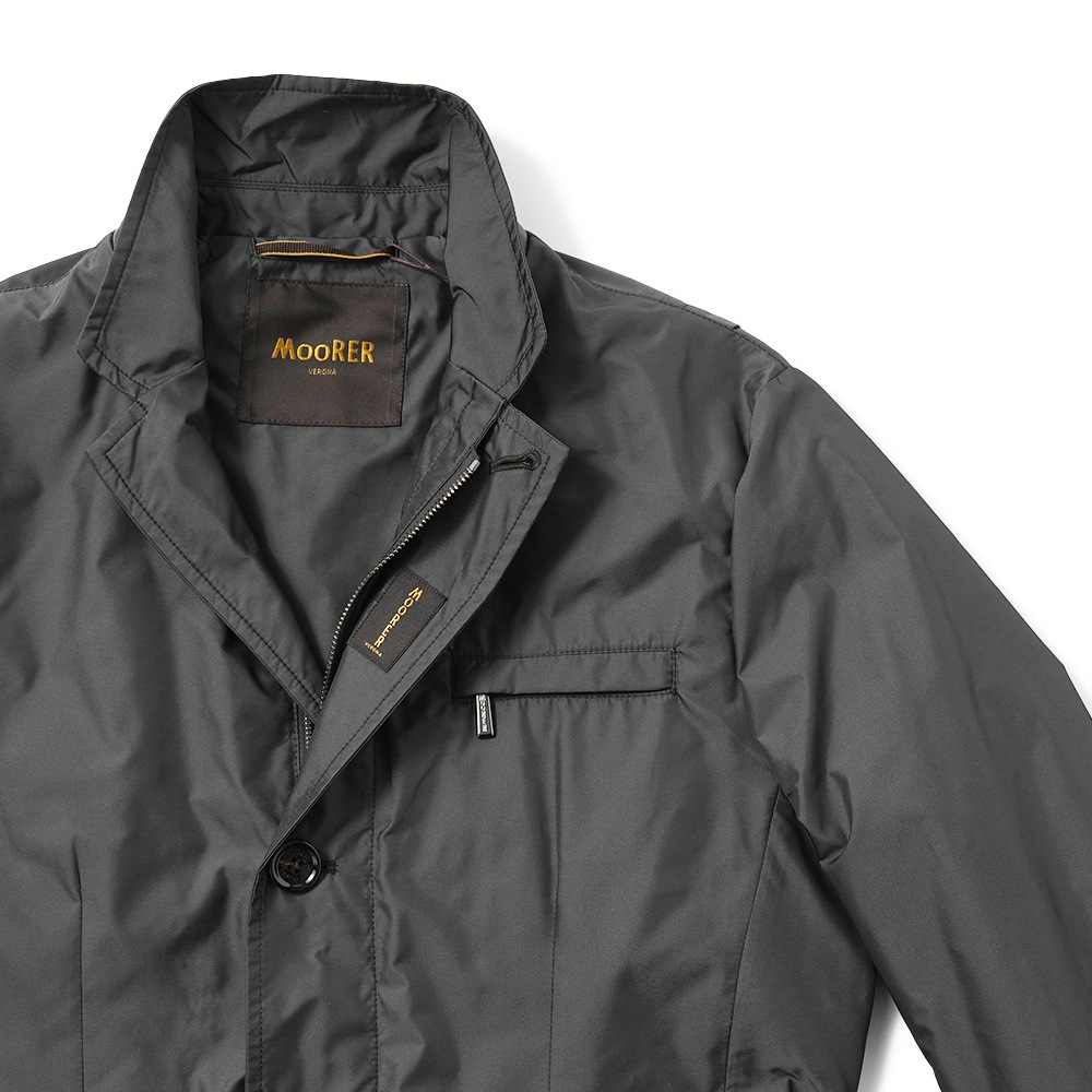 MOORER ムーレー GHIBERTI-KM ギベルティ ポリエステル 3Bジャケット ブルゾン D.GRAY