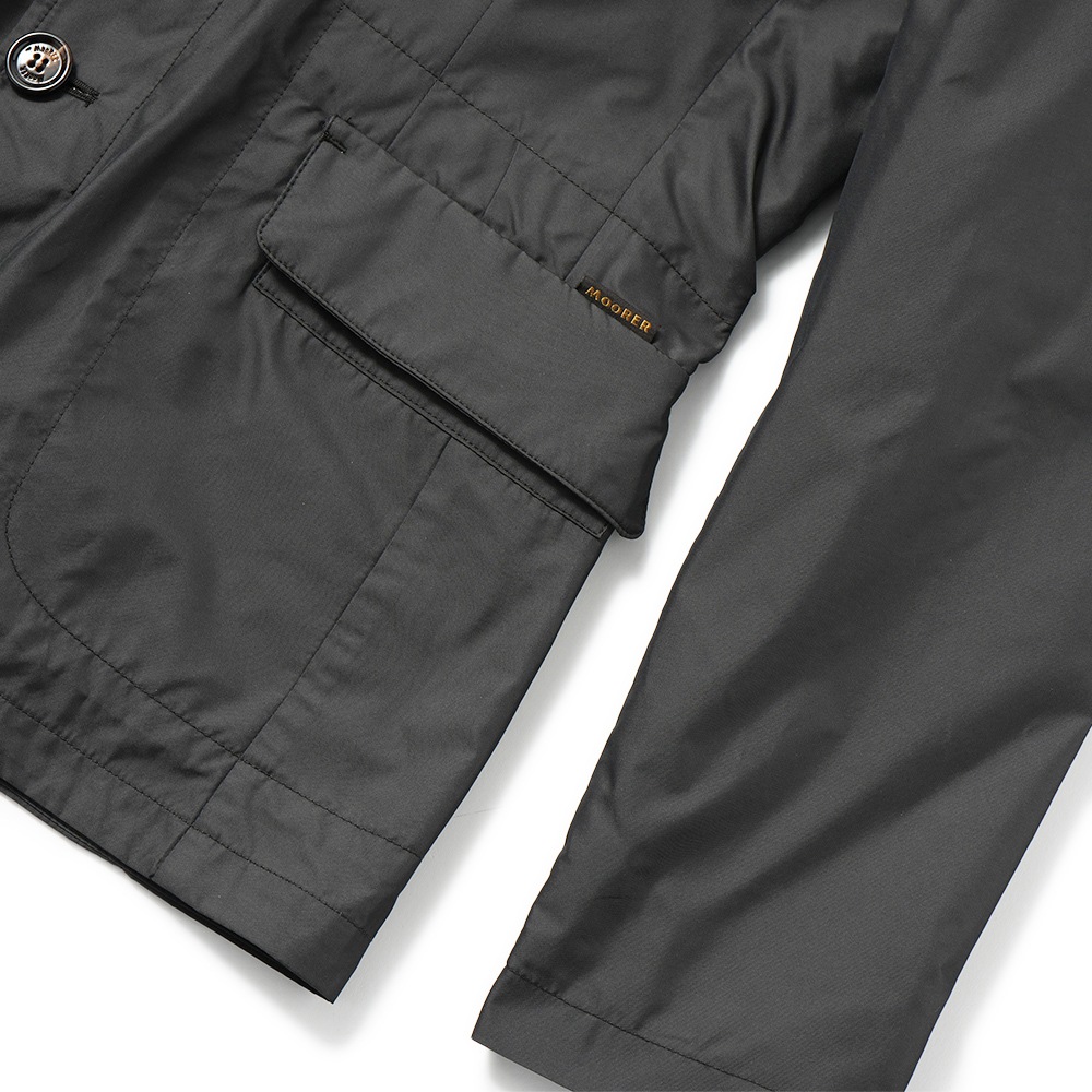 MOORER ムーレー GHIBERTI-KM ギベルティ ポリエステル 3Bジャケット ブルゾン D.GRAY
