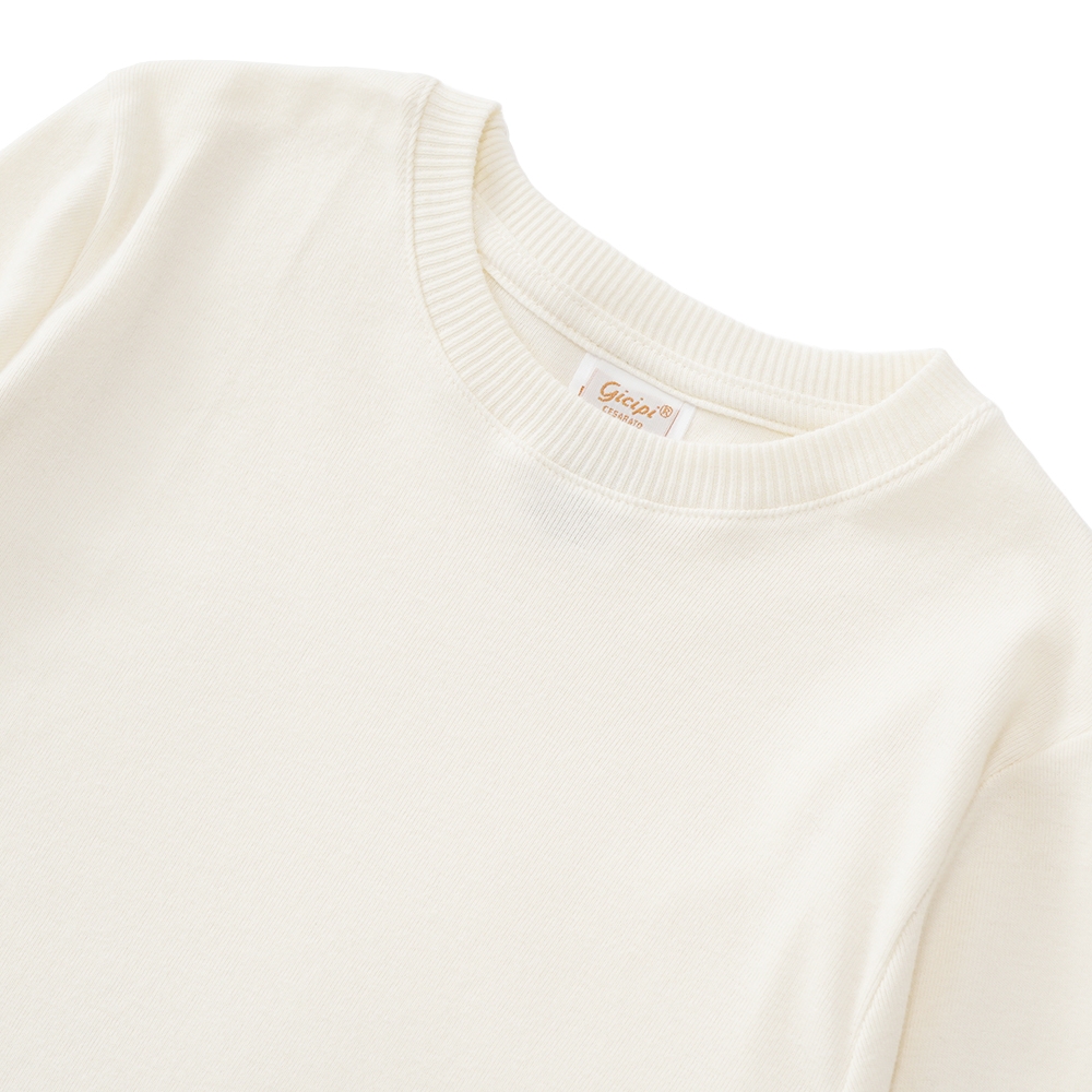 GICIPI ジチピ 2311A FRAGORA フラーゴラ COTONE SOFT ソフトコットン クルーネック ロングスリーブニットソー OFF WHITE