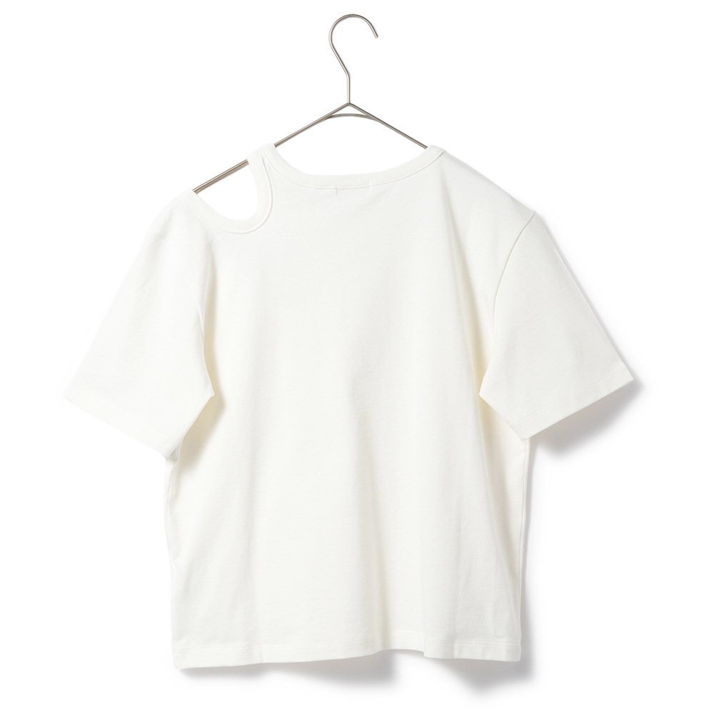 PROTAGONISTA プロタゴニスタ アシンメトリー ショートスリーブ Tシャツ   PNT-CT-38 WHITE