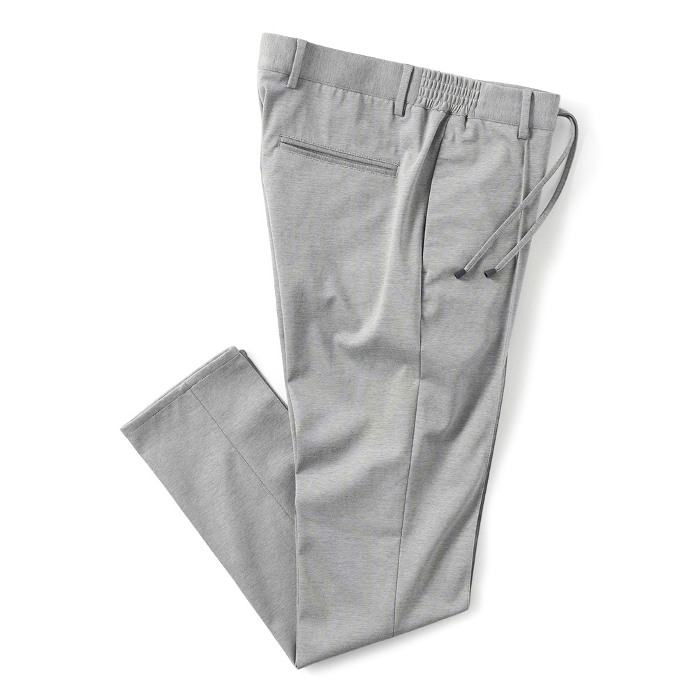 giab's ARCHIVIO ジャブスアルキヴィオ MASACCIO/M1 A3573 マサッチョ ニューウォッシャブルジャージー ドローコードパンツ LIGHT GRAY