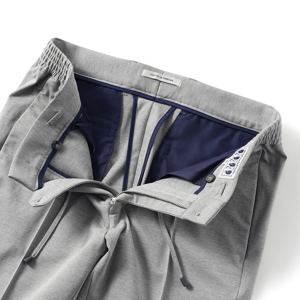 giab's ARCHIVIO ジャブスアルキヴィオ MASACCIO/M1 A3573 マサッチョ ニューウォッシャブルジャージー ドローコードパンツ LIGHT GRAY
