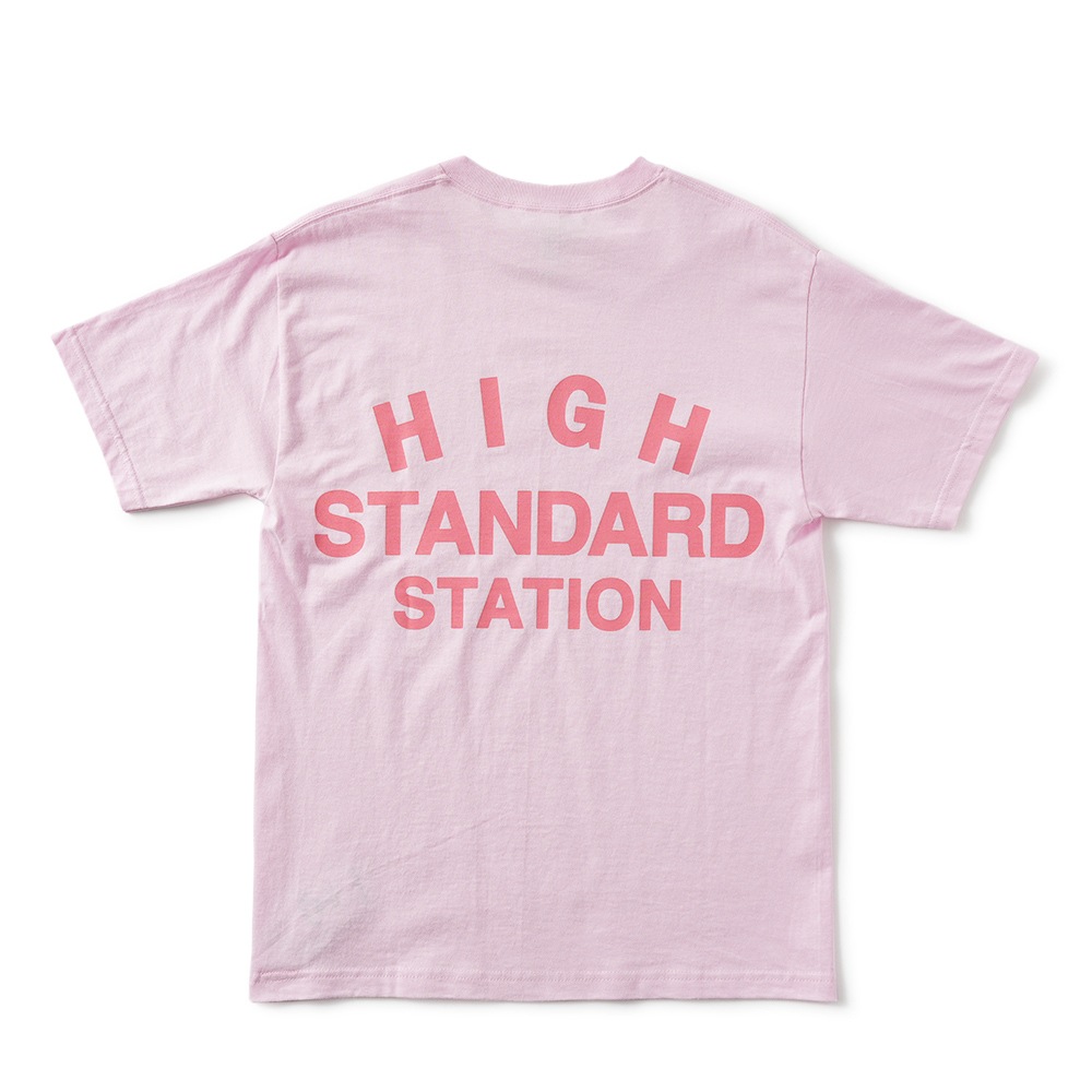 HIGH! STANDARD ハイ!スタンダード HIGH STANDARD 13 STANDARD STATION ショートスリーブ Tシャツ 1015259 PINK