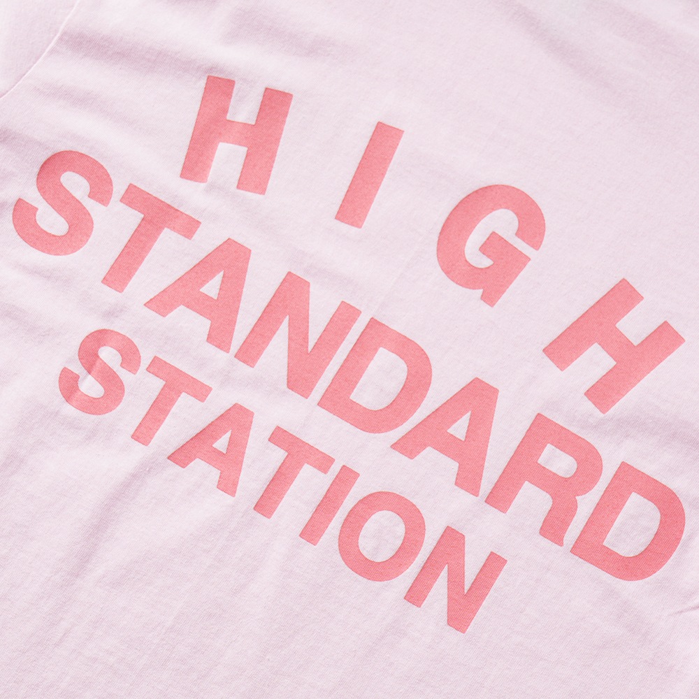 HIGH! STANDARD ハイ!スタンダード HIGH STANDARD 13 STANDARD STATION ショートスリーブ Tシャツ 1015259 PINK