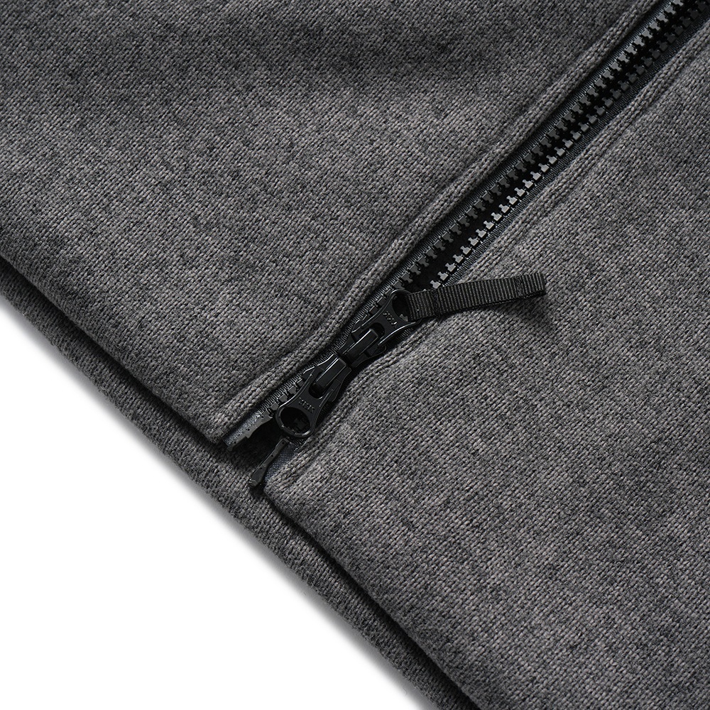 POUTNIK THE URBAN TRAVELER BY TILAK ポートニック ティラック Monk Zip Sweater モンクジップセーター ASH GRAY