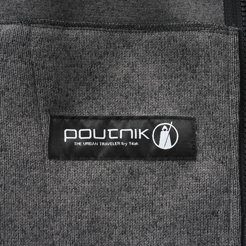 POUTNIK THE URBAN TRAVELER BY TILAK ポートニック ティラック Monk Zip Sweater モンクジップセーター ASH GRAY