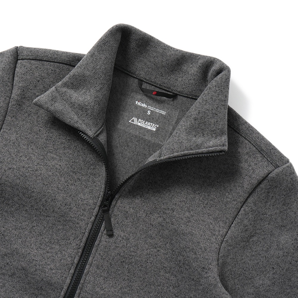 POUTNIK THE URBAN TRAVELER BY TILAK ポートニック ティラック Monk Zip Sweater モンクジップセーター ASH GRAY