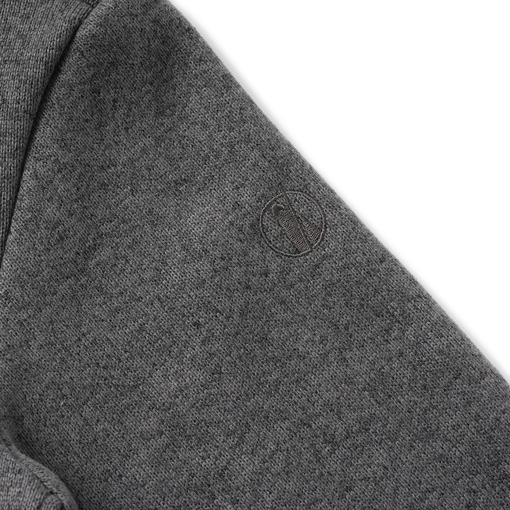 POUTNIK THE URBAN TRAVELER BY TILAK ポートニック ティラック Monk Zip Sweater モンクジップセーター ASH GRAY