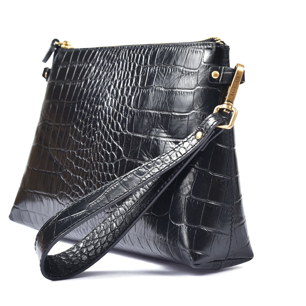 ZANELLATO ザネラート ポスティーナ クロコ型押し ショルダー ZANELLATO / ザネラート | ポスティーナ クロコ型押し ショルダー