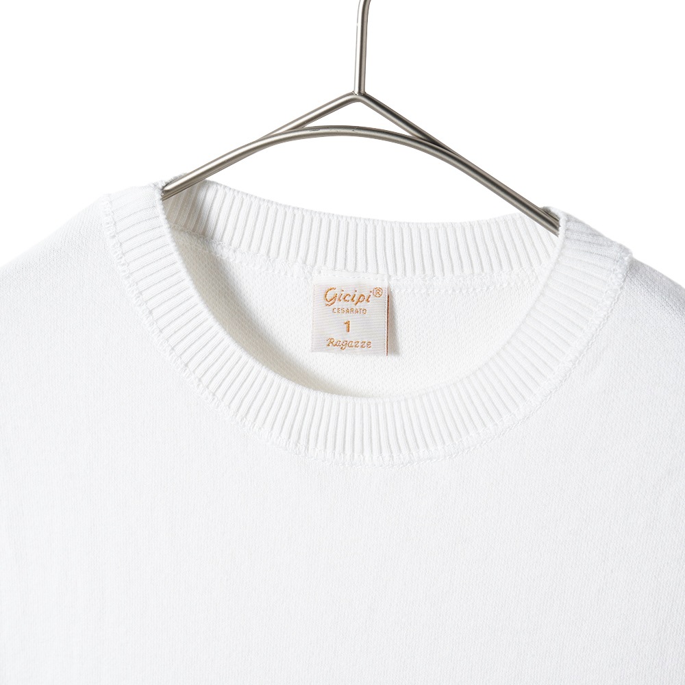 GICIPI ジチピ 2417P OPALE Nido D'Ape オパーレ ニド・ダーペ  蜂の巣編み ノースリーブ ニットソー WHITE