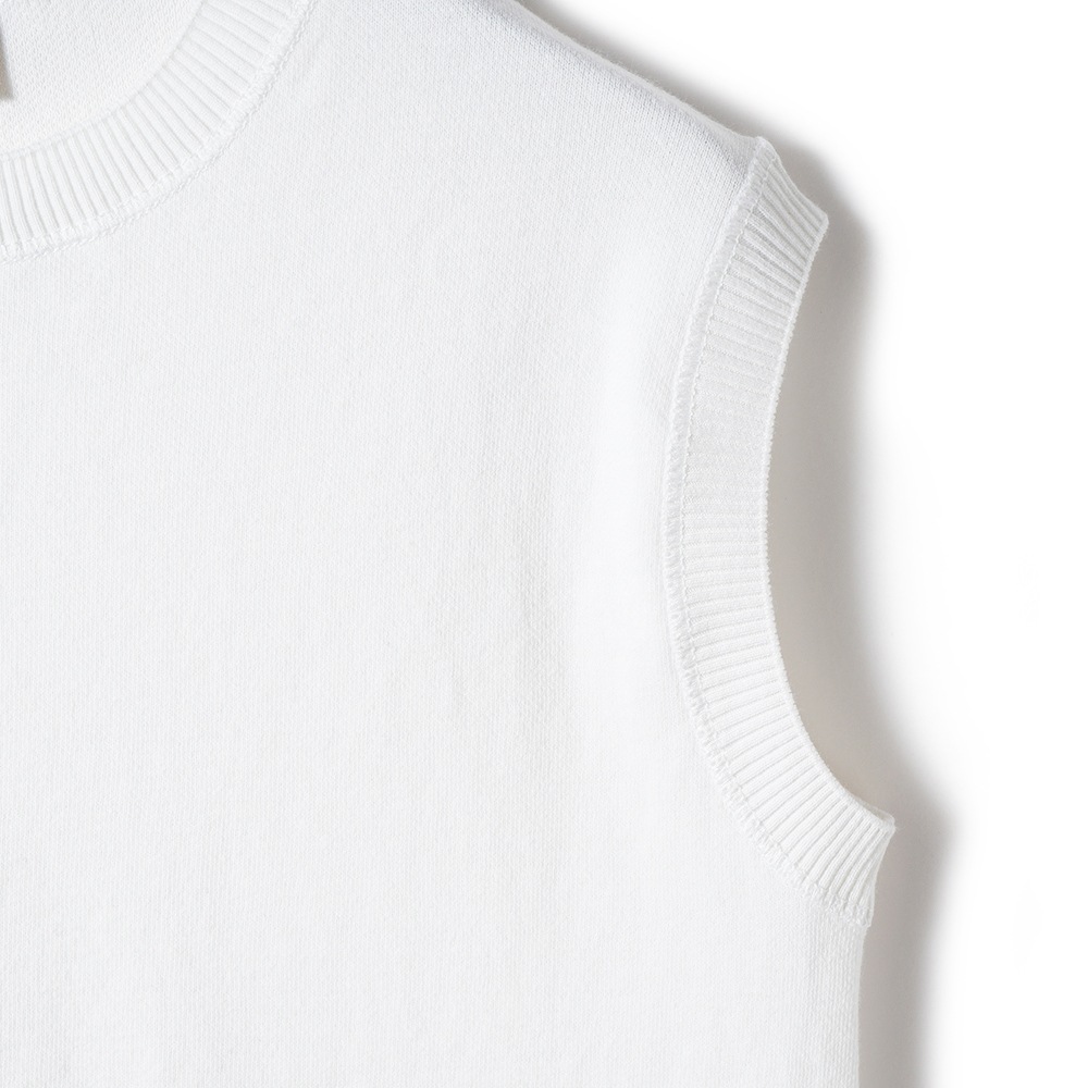 GICIPI ジチピ 2417P OPALE Nido D'Ape オパーレ ニド・ダーペ  蜂の巣編み ノースリーブ ニットソー WHITE