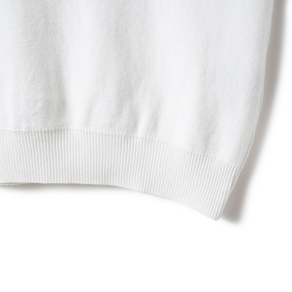 GICIPI ジチピ 2417P OPALE Nido D'Ape オパーレ ニド・ダーペ  蜂の巣編み ノースリーブ ニットソー WHITE