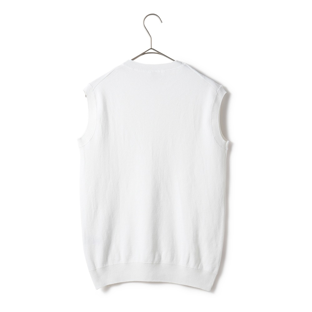 GICIPI ジチピ 2417P OPALE Nido D'Ape オパーレ ニド・ダーペ  蜂の巣編み ノースリーブ ニットソー WHITE