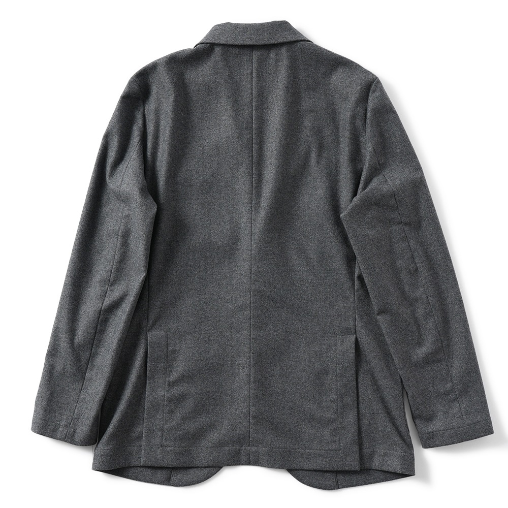 giab's ARCHIVIO ジャブスアルキヴィオ STROZZI/L A7072U ストロッツィ ウォッシャブルウール 2B ジャケット GRAY