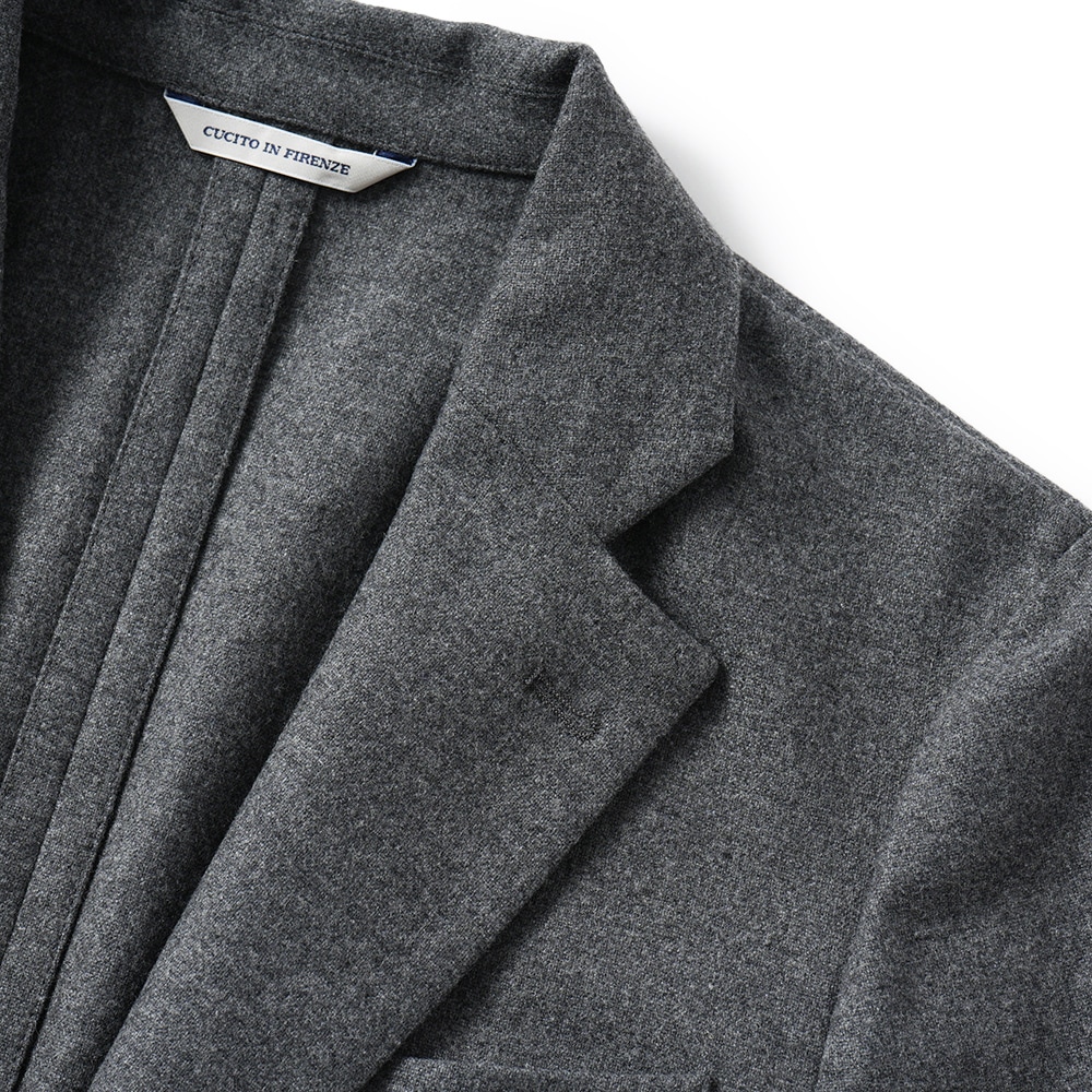 giab's ARCHIVIO ジャブスアルキヴィオ STROZZI/L A7072U ストロッツィ ウォッシャブルウール 2B ジャケット GRAY