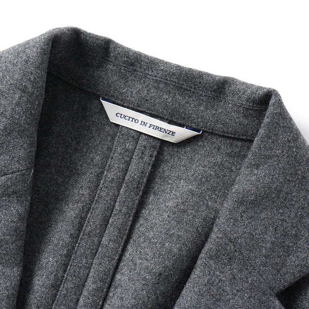 giab's ARCHIVIO ジャブスアルキヴィオ STROZZI/L A7072U ストロッツィ ウォッシャブルウール 2B ジャケット GRAY
