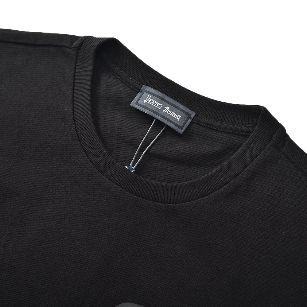 HERNO Laminar ヘルノ ラミナー ゴアテックス ポケット コンパクトジャージ ショートスリーブTシャツ JG00027UL-52000＋11106 BLACK