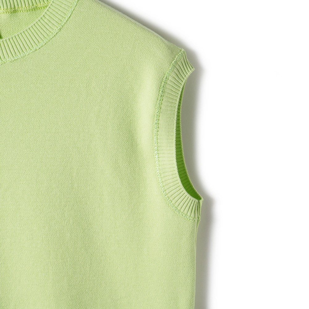 GICIPI ジチピ 2417P OPALE Nido D'Ape オパーレ ニド・ダーペ  蜂の巣編み ノースリーブ ニットソー LIGHT GREEN