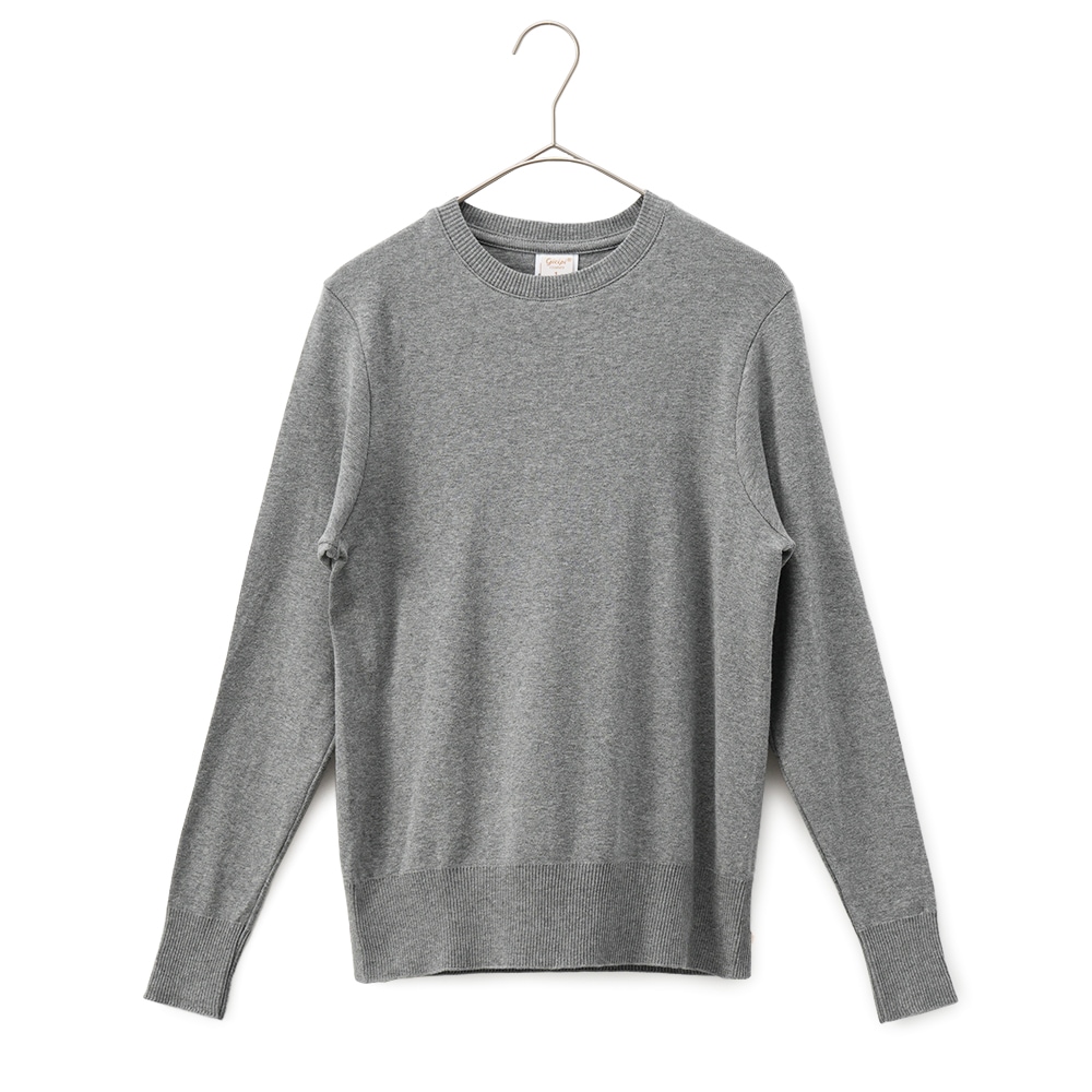 GICIPI ジチピ 2311A FRAGORA フラーゴラ COTONE SOFT ソフトコットン クルーネック ロングスリーブニットソー GRAY