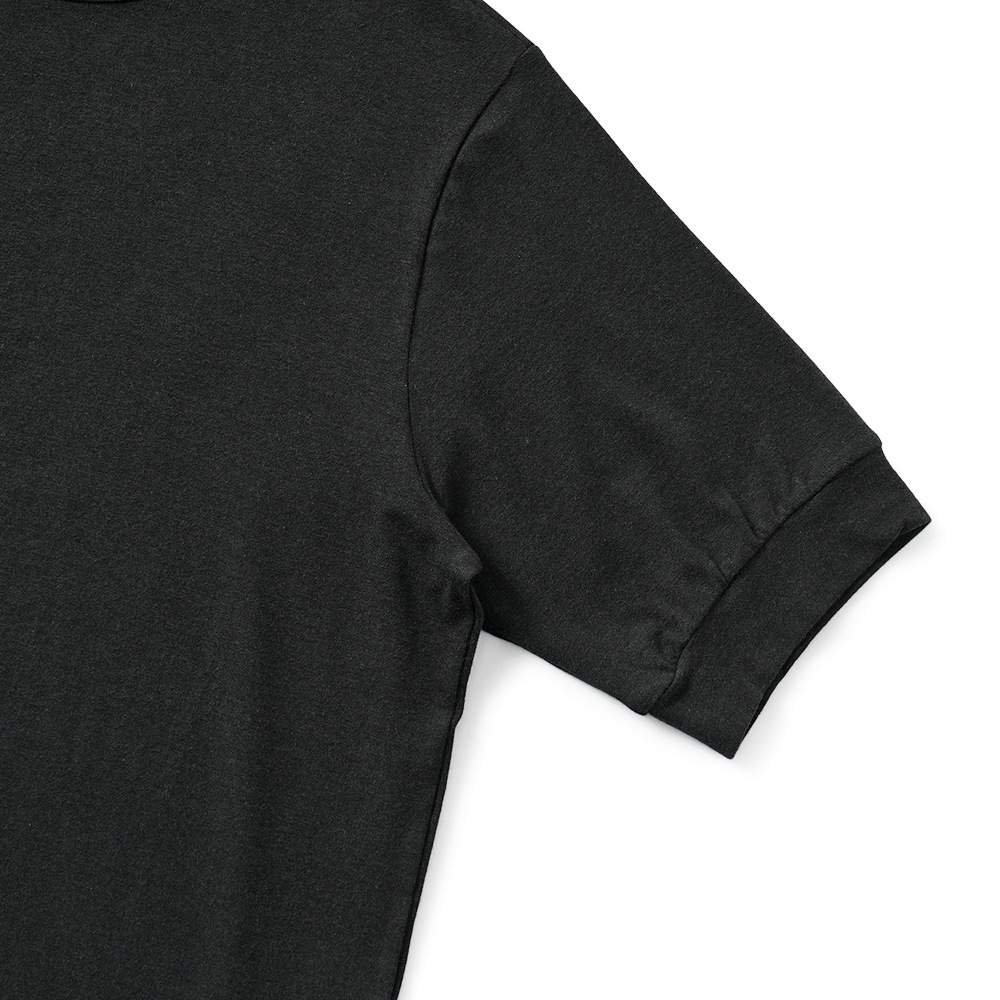 ANTICIPO アンティーチポ NEBBIOLO/VBC4235 バンブーコットン クルーネック ショートスリーブ Tシャツ BLACK