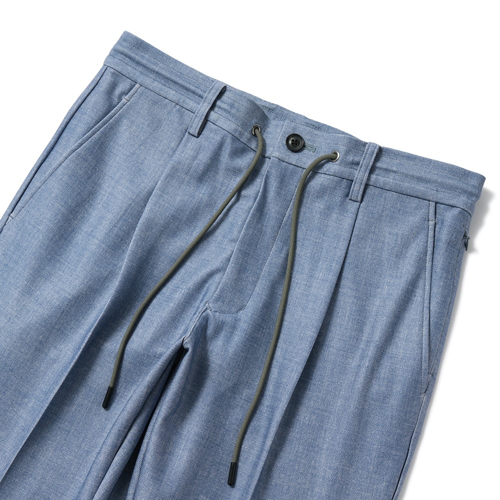 junhashimoto ジュンハシモト EASY TUCK PANTS★★ イージータックパンツ 1072610051 SAX