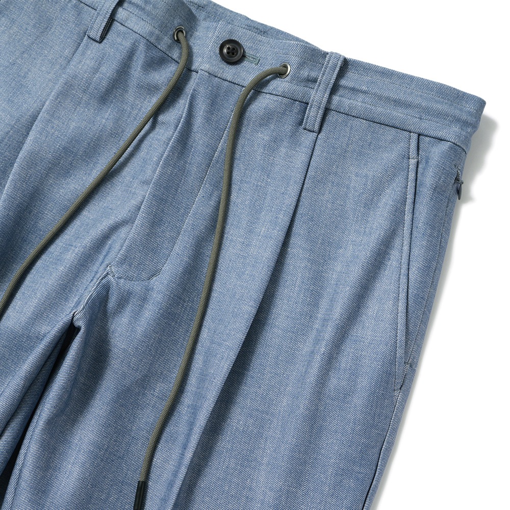 junhashimoto ジュンハシモト EASY TUCK PANTS★★ イージータックパンツ 1072610051 SAX