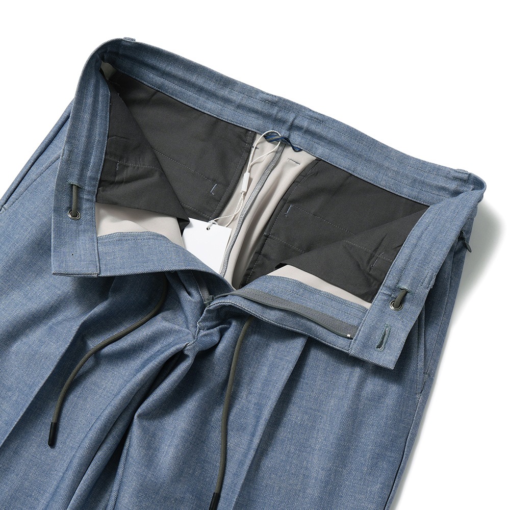 junhashimoto ジュンハシモト EASY TUCK PANTS★★ イージータックパンツ 1072610051 SAX