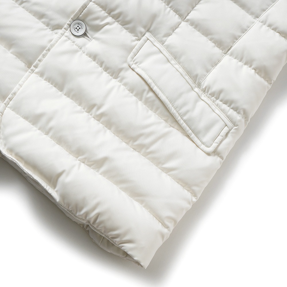 HERNO ヘルノ ARENDELLE ポリエステル デタッチャブルライニング 3B ダウンジャケット PI001177U-12414Z WHITE