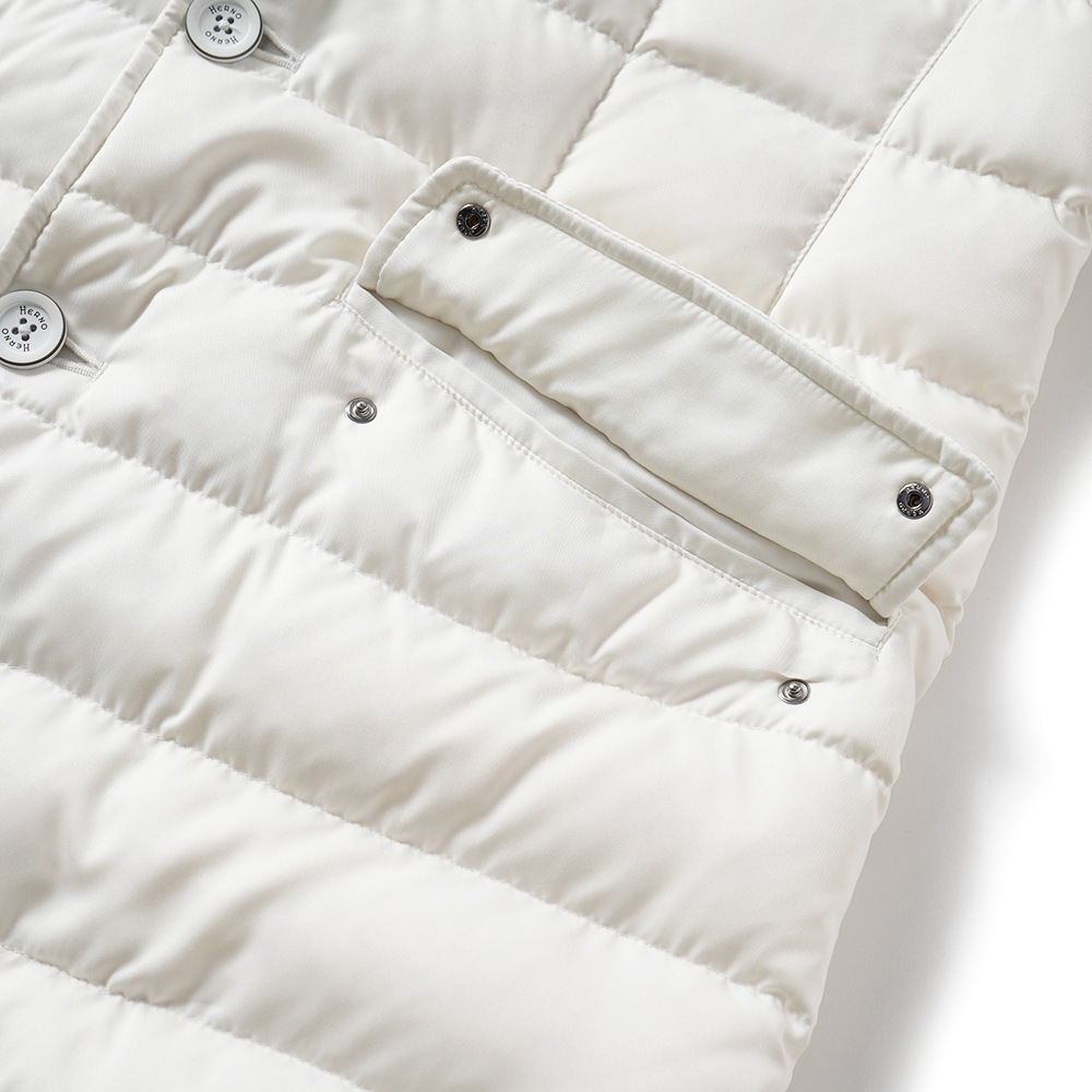 HERNO ヘルノ ARENDELLE ポリエステル デタッチャブルライニング 3B ダウンジャケット PI001177U-12414Z WHITE